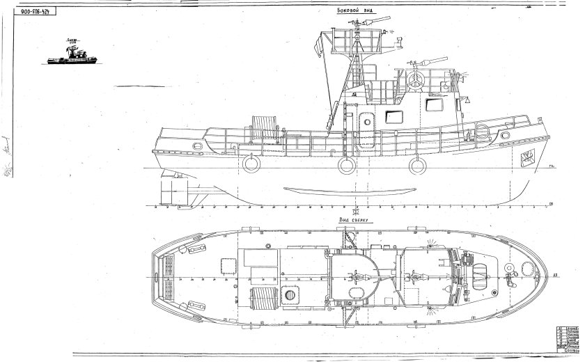 Катер ТБС-20 чертежи