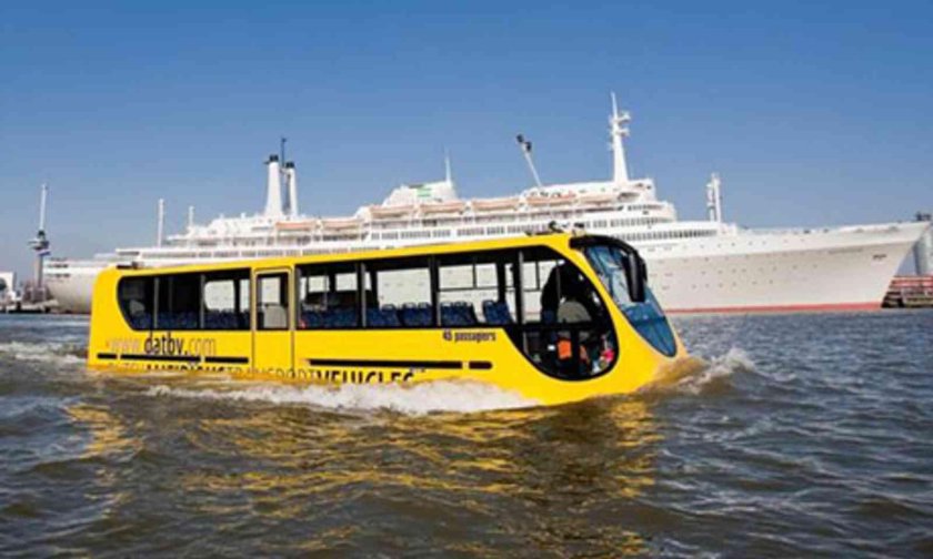 Автобус амфибия Роттердам