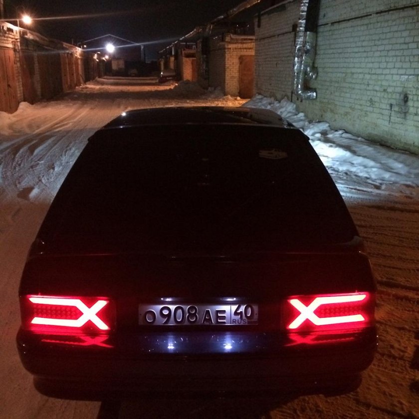 Задние диодные фонари Иксы ВАЗ 2114