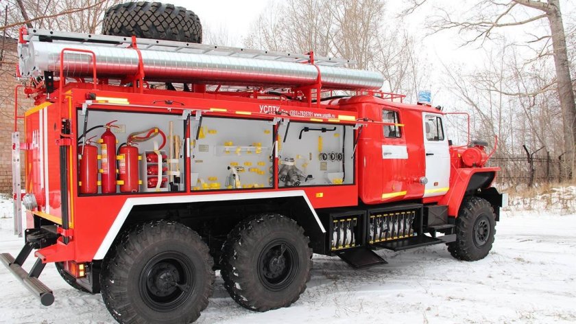 Урал 4320 пожарная автоцистерна