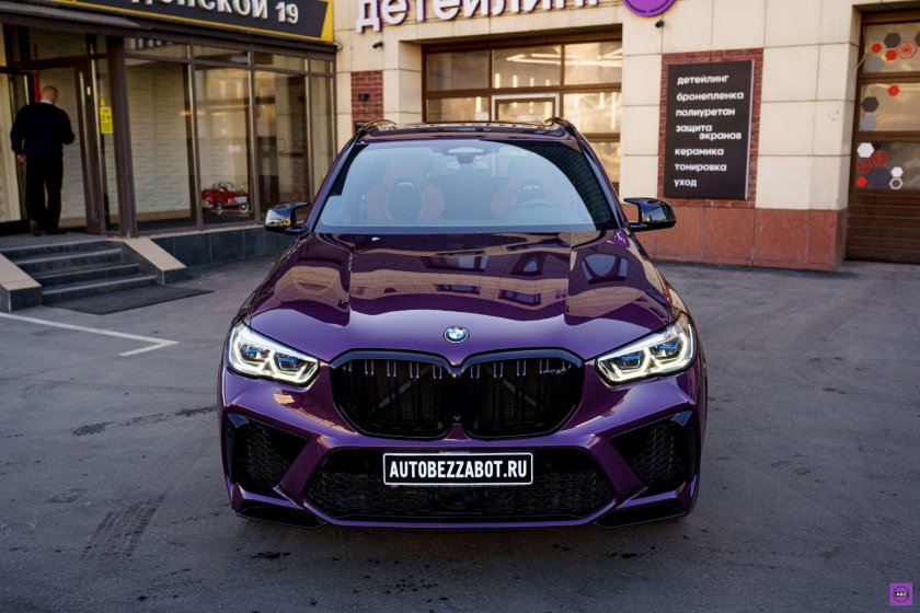 Фиолетовая БМВ 3 e91