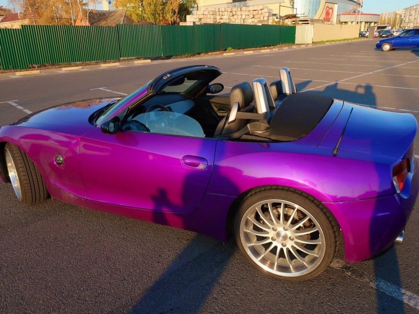 БМВ Z 4 фиолетовые