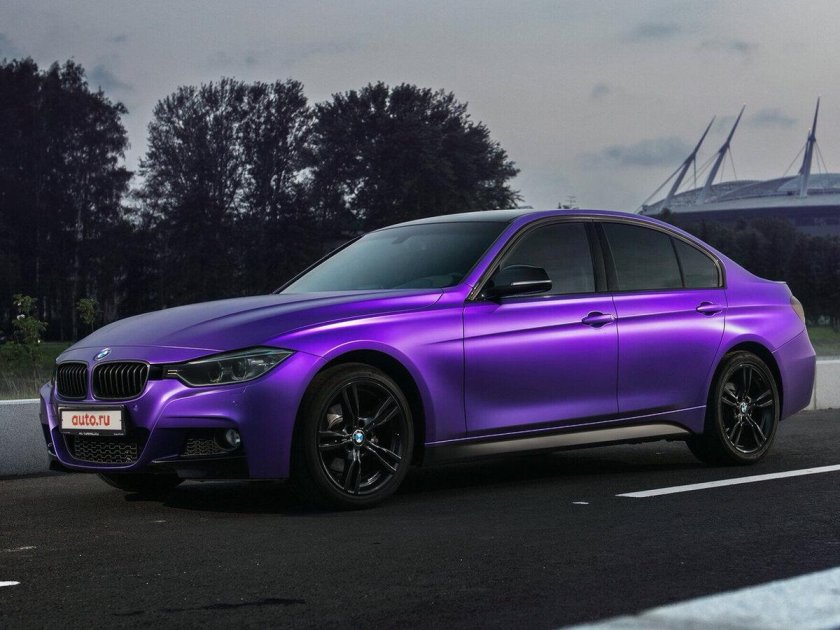 BMW f30 фиолетовая
