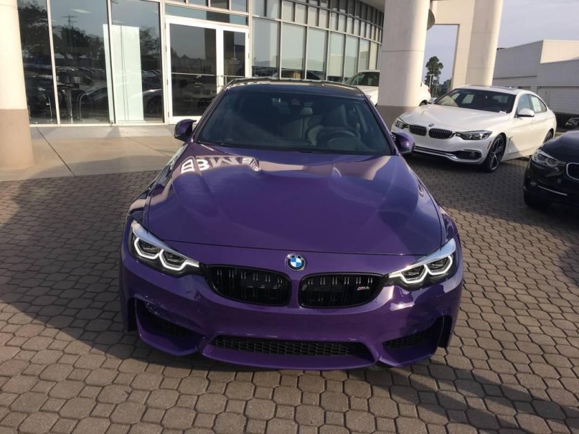 BMW m4 Purple