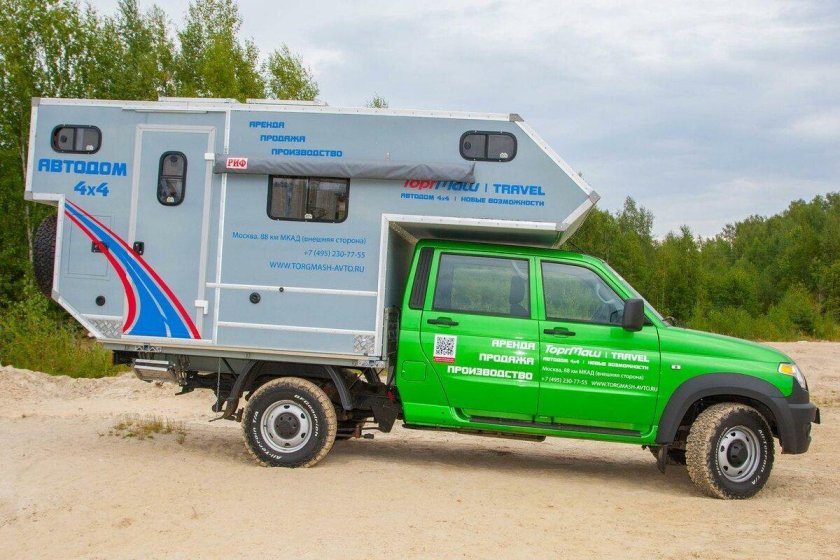 УАЗ профи автодом а двухрядной кабиной Торгмаш