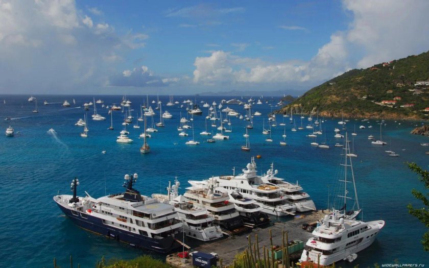 Много яхт в море