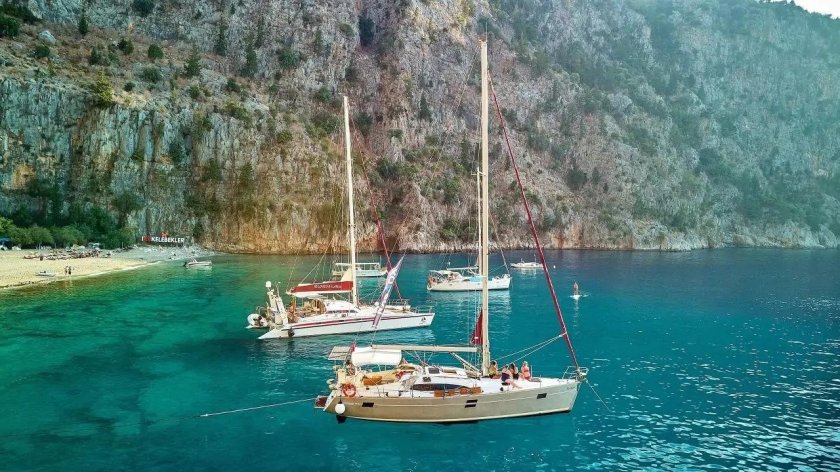 Поход на яхте в Турции