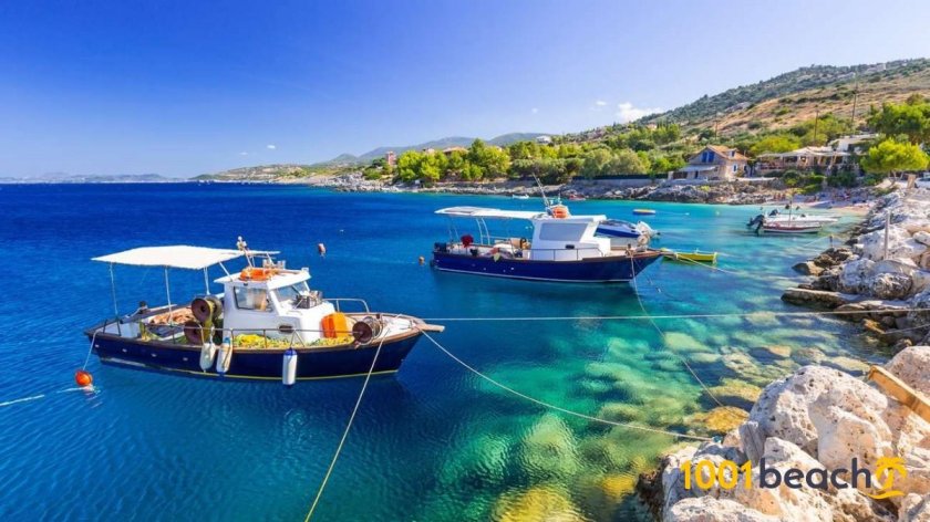 Греция Эгейское море бухта