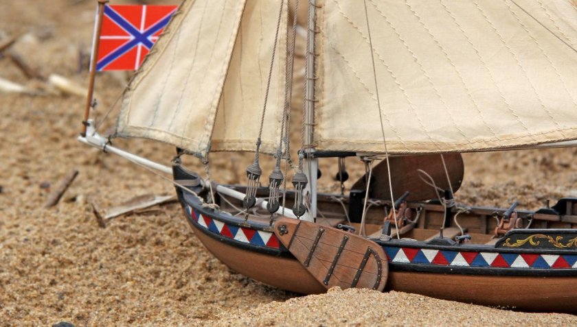 Ботик Петра 1 модель