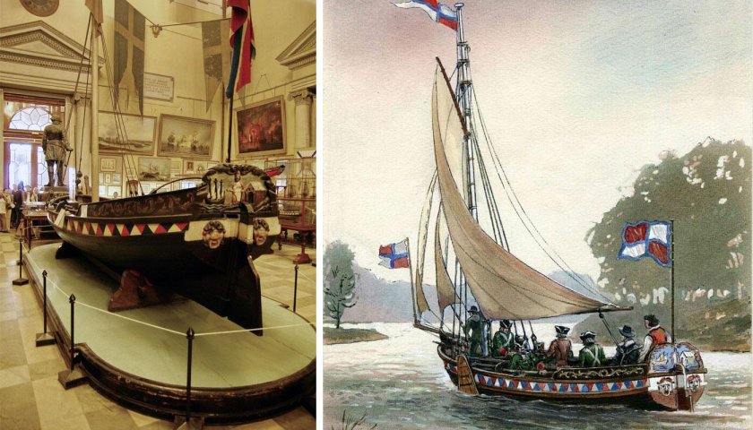 Дедушка русского флота Ботик Петра 1