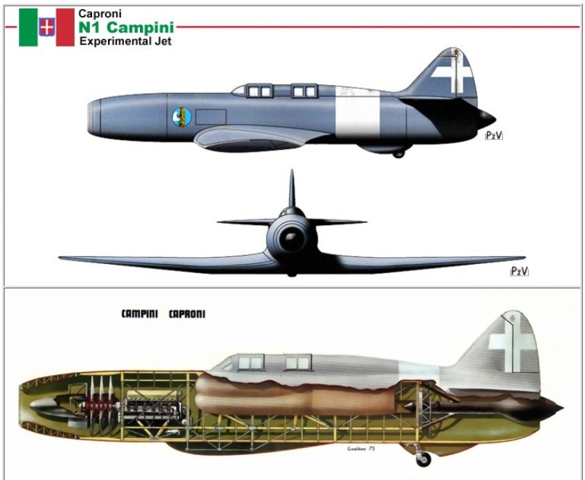 Самолет Caproni-Campini n.1