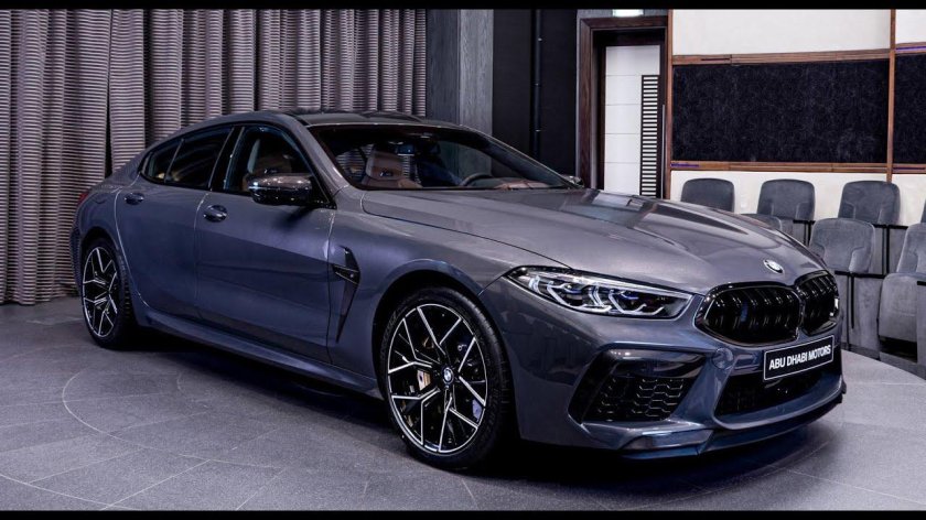 BMW m8 Competition Gran Coupe 2020 чёрная