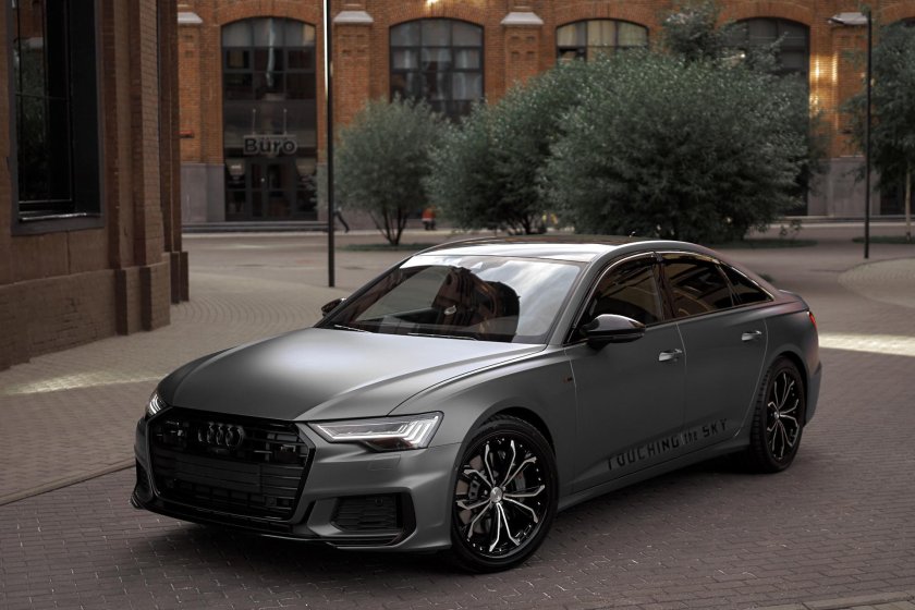 Audi a6 серый матовый