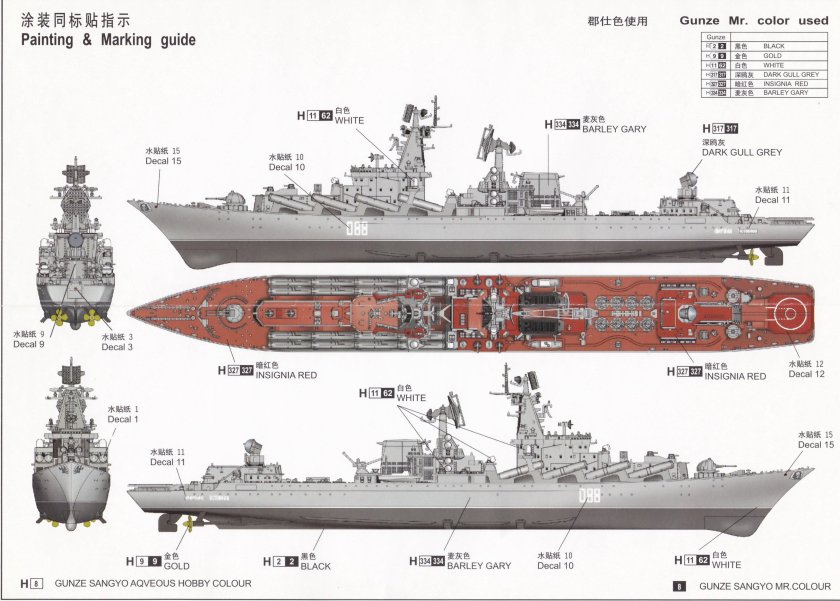 Крейсера проекта 1164 Атлант модель