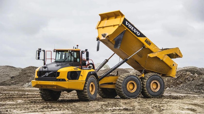 Сочлененный самосвал Вольво а60