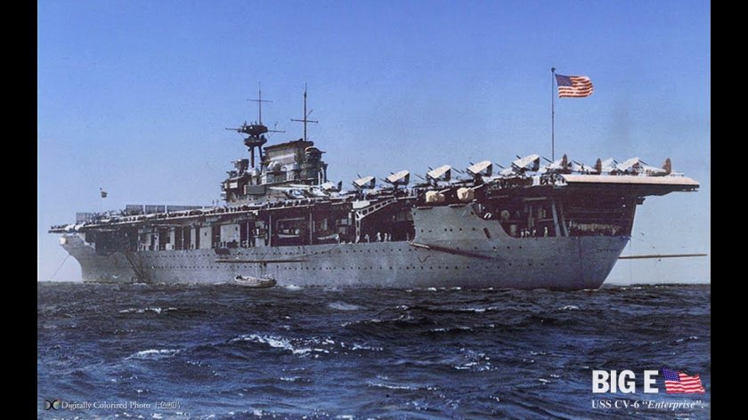 Авианосец Энтерпрайз вторая мировая война