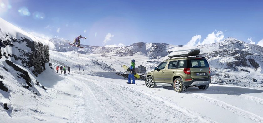 Skoda Yeti в горах