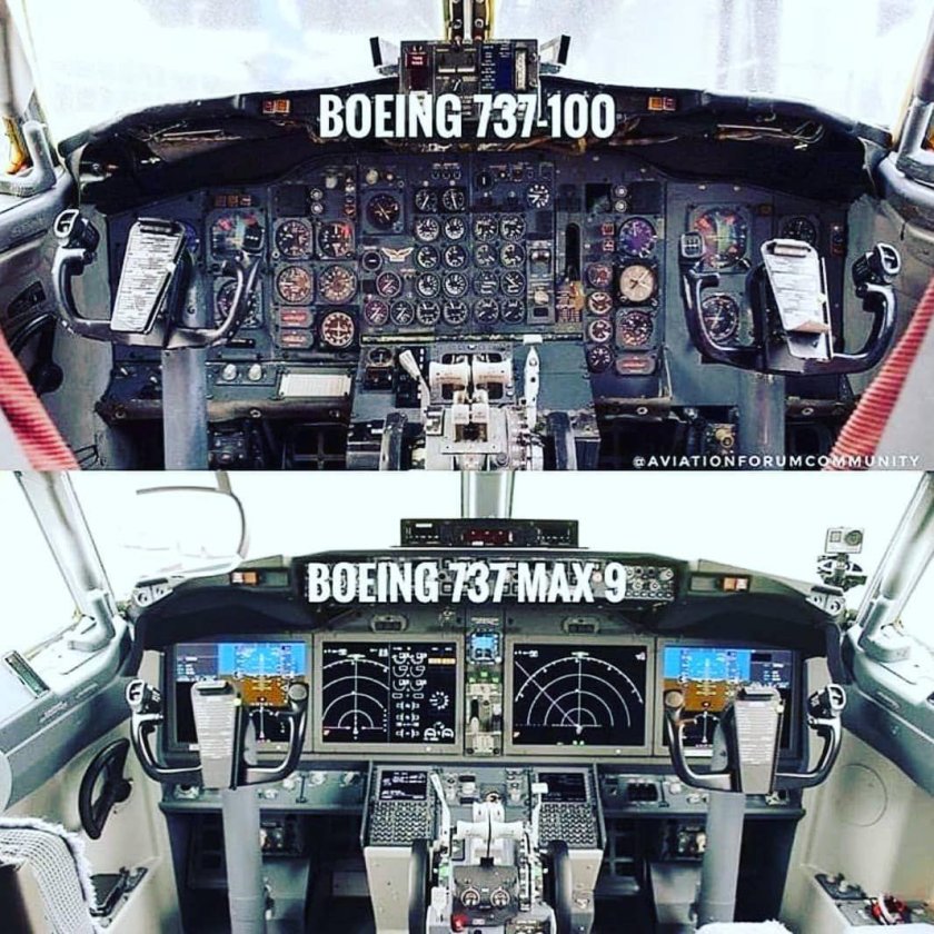 Боинг 737 Макс кабина