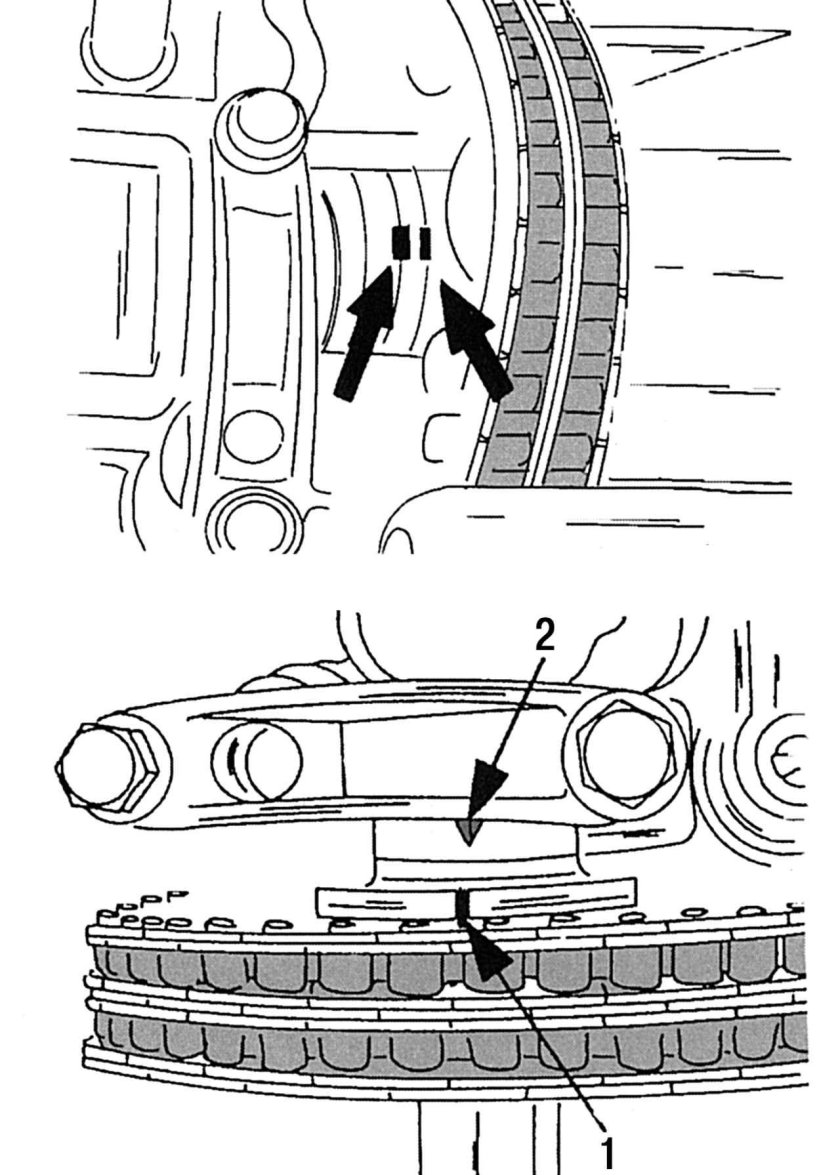 Метки ГРМ Мерседес 601 двигатель