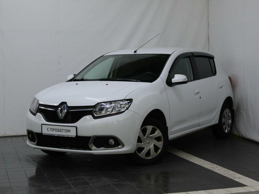 Рено Сандеро белый 2014