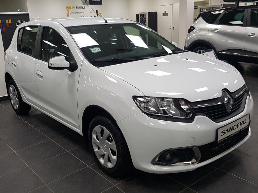 Рено Сандеро 2015 белый