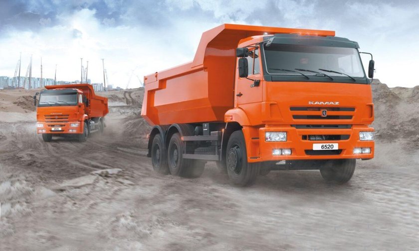 КАМАЗ 65115 самосвал с песком