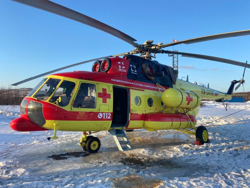 Вертолет ми-8 санавиации