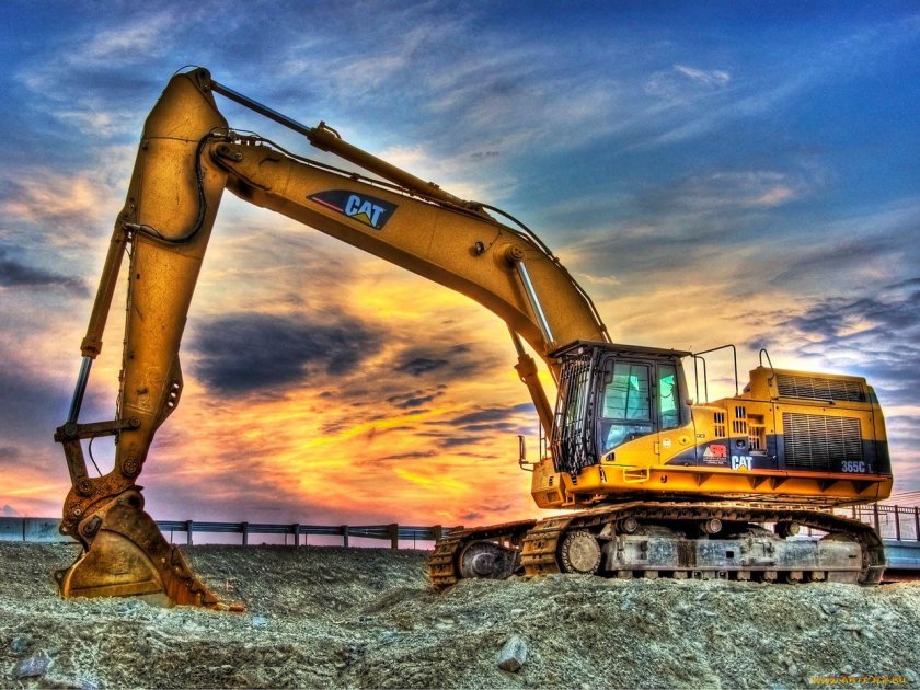 Экскаватор иллюстрация