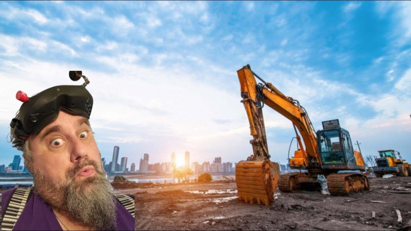 Экскаватор "на стройке"