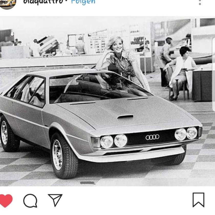 Audi Karmann ASSO di Picche Concept 1973 года.