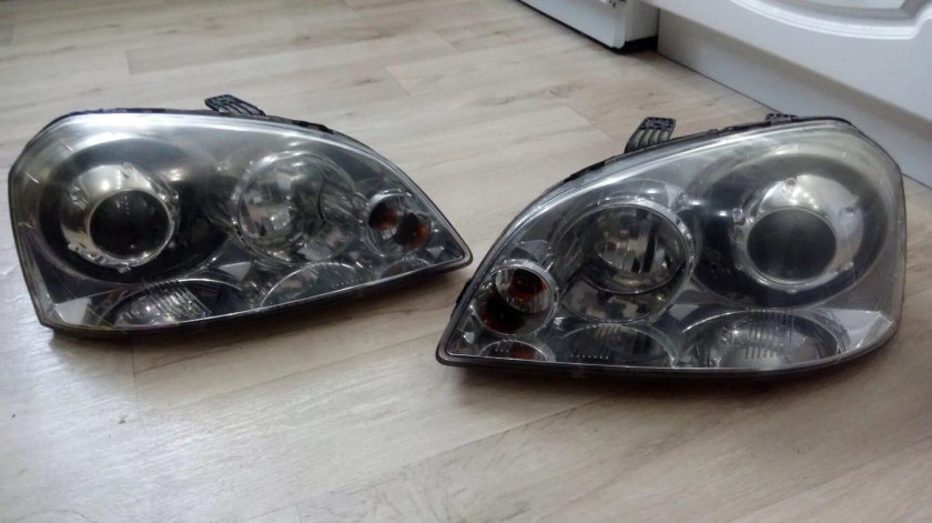 Линзы в фары Лачетти седан