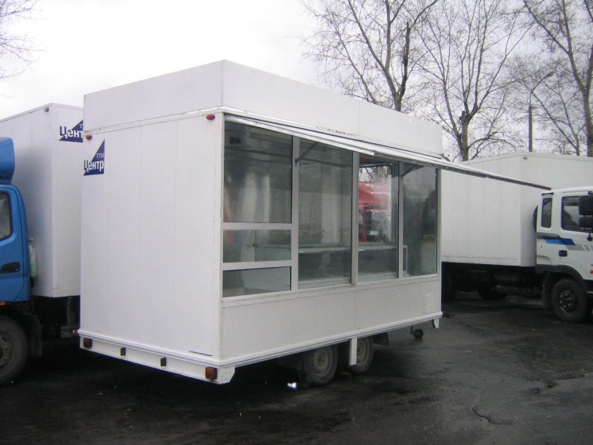 Прицеп торговый ларёк Тонар 8745