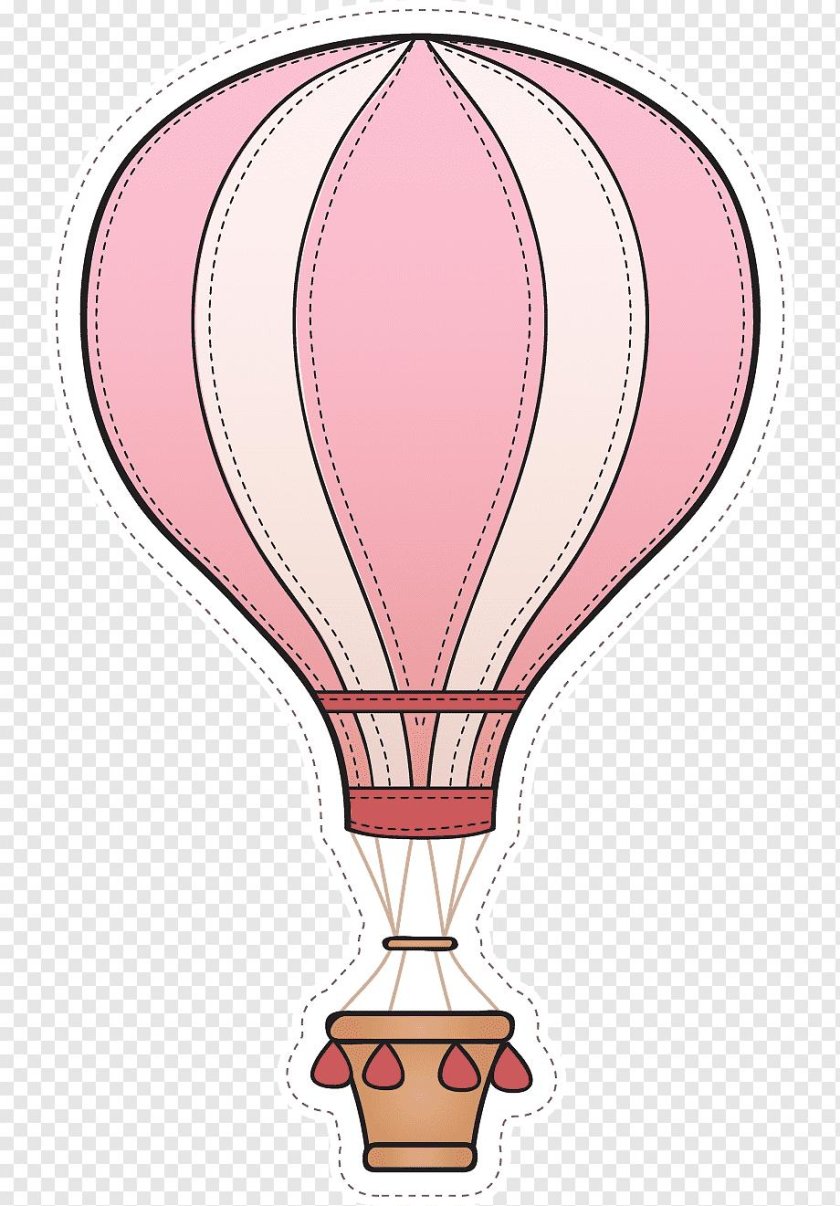 Воздушный шар с корзиной