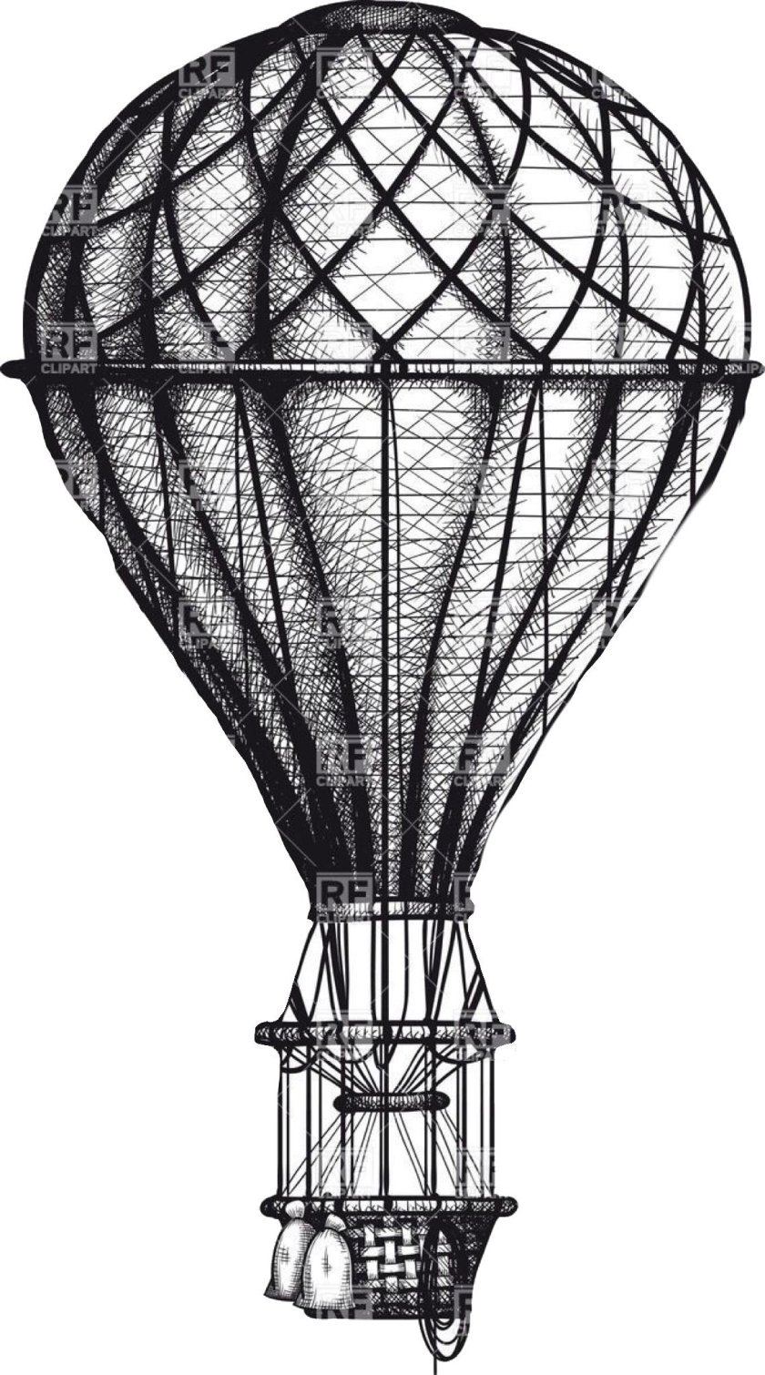Воздушный шар с корзиной