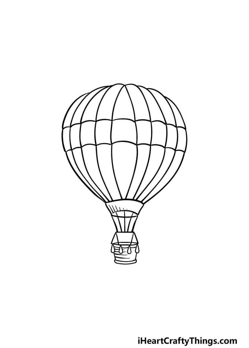 Воздушный шар карандашом