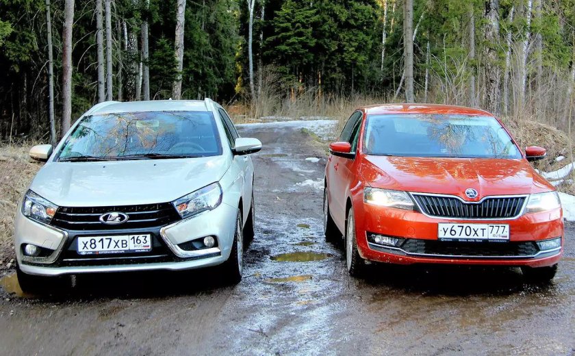 Шкода Октавия и Лада Веста