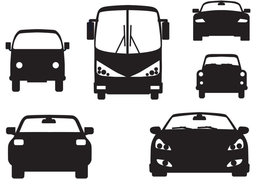 Машина спереди стаффаж