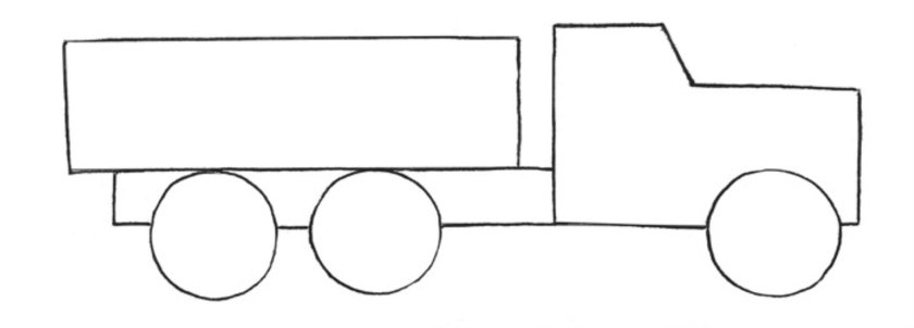 Рисование грузовик в средней группе
