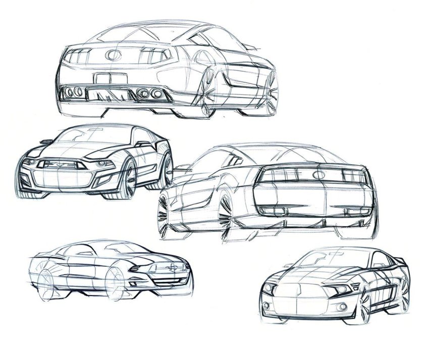 Ford Mustang Shelby gt500 Blueprints