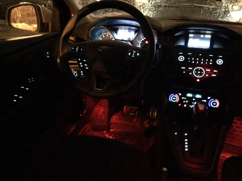 Подсветка салона Форд фокус 3 Титаниум