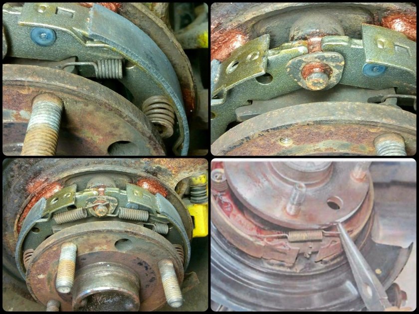 Колодки ручника Шевроле Лачетти