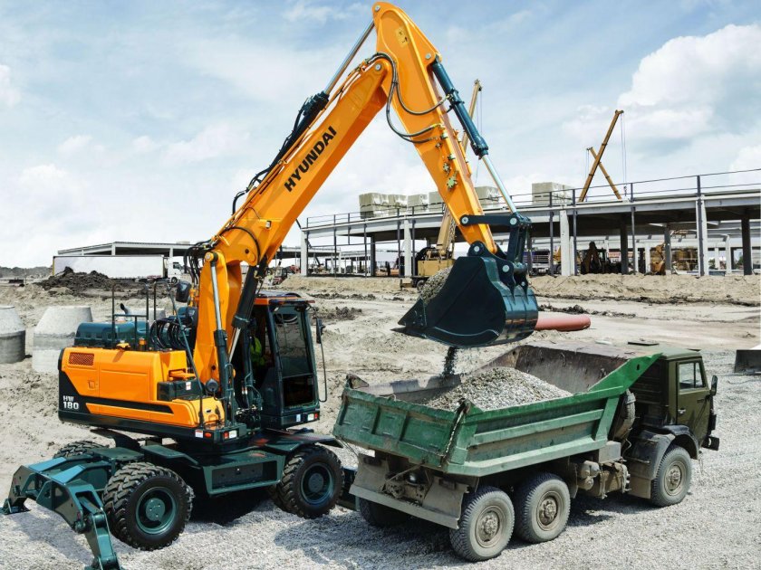 Экскаватор Хендай 180 колесный