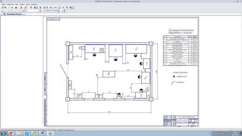 Планировка кузнечно-рессорного участка АТП