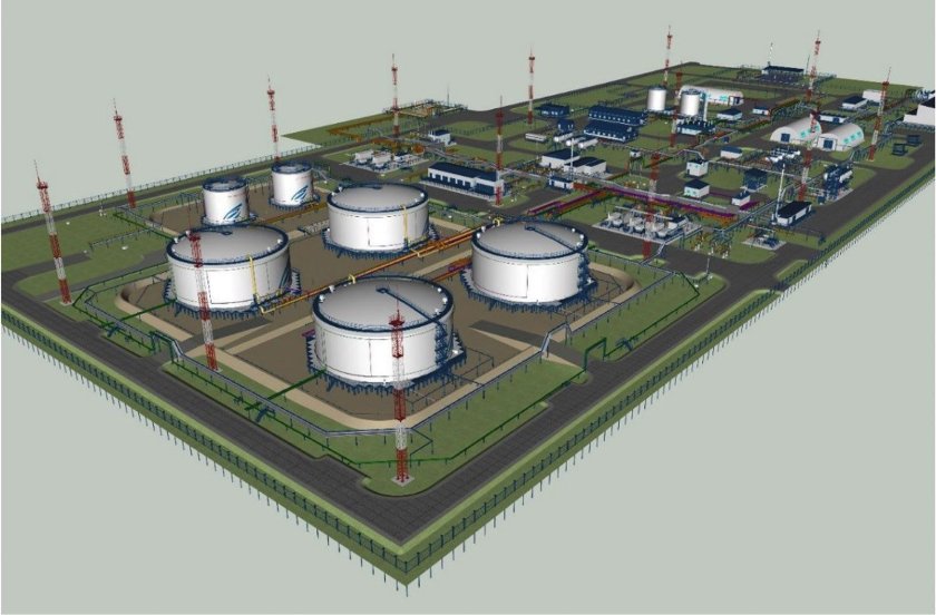 Резервуарный парк нефтебазы