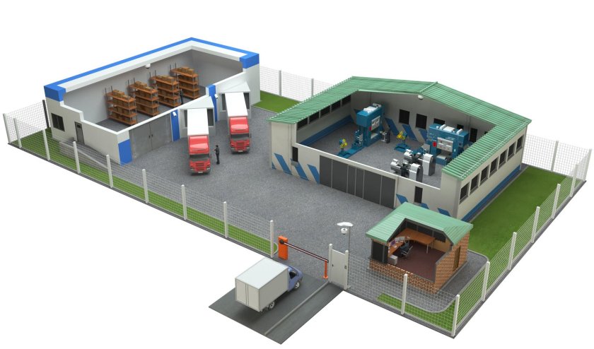 Видеонаблюдение в здании