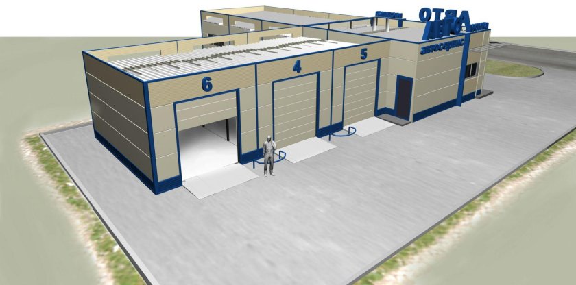 Проект автомойки из сэндвич панелей