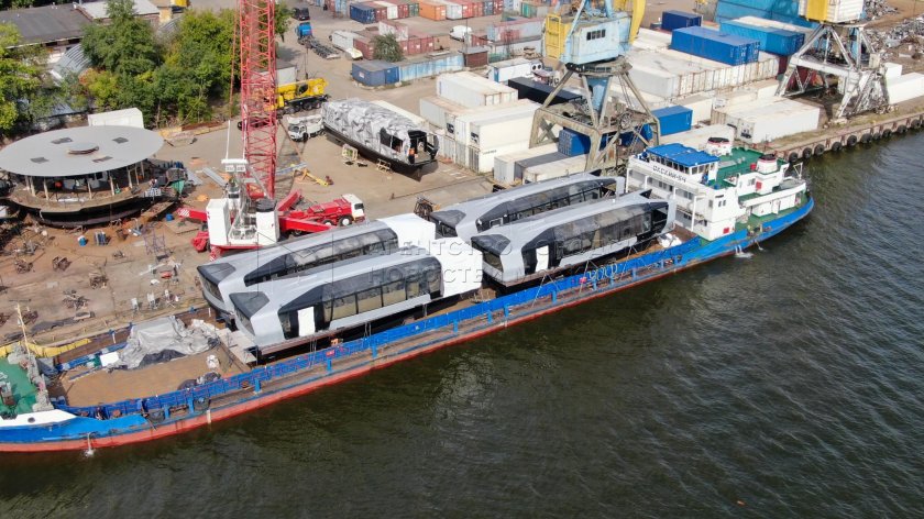 Речной электротрамвай в Москве