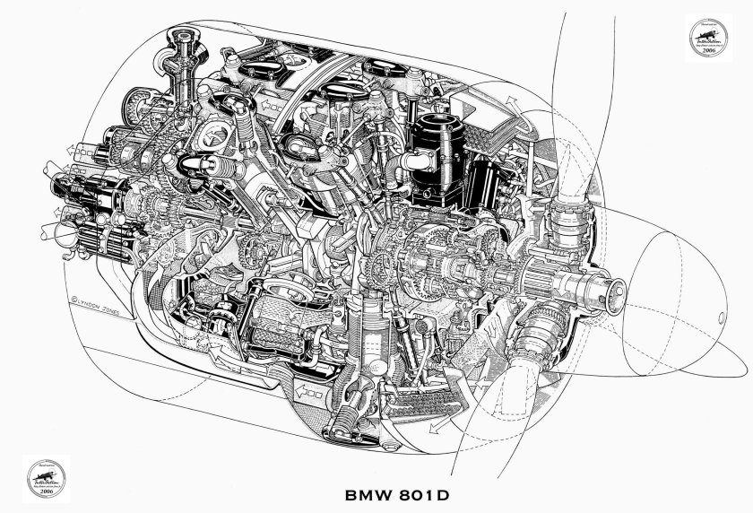 Двигатель BMW 801d-2