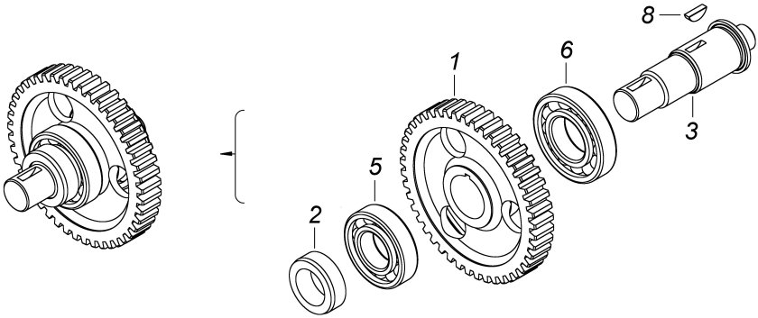Подшипник привода ТНВД КАМАЗ 740