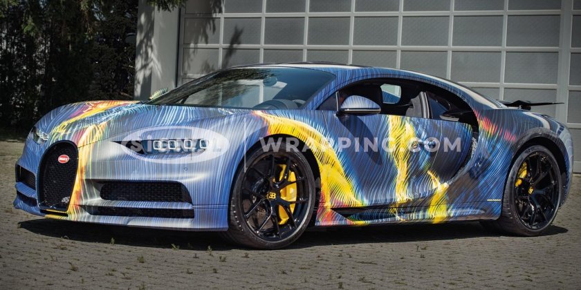 Винил на Бугатти ЧИРОН